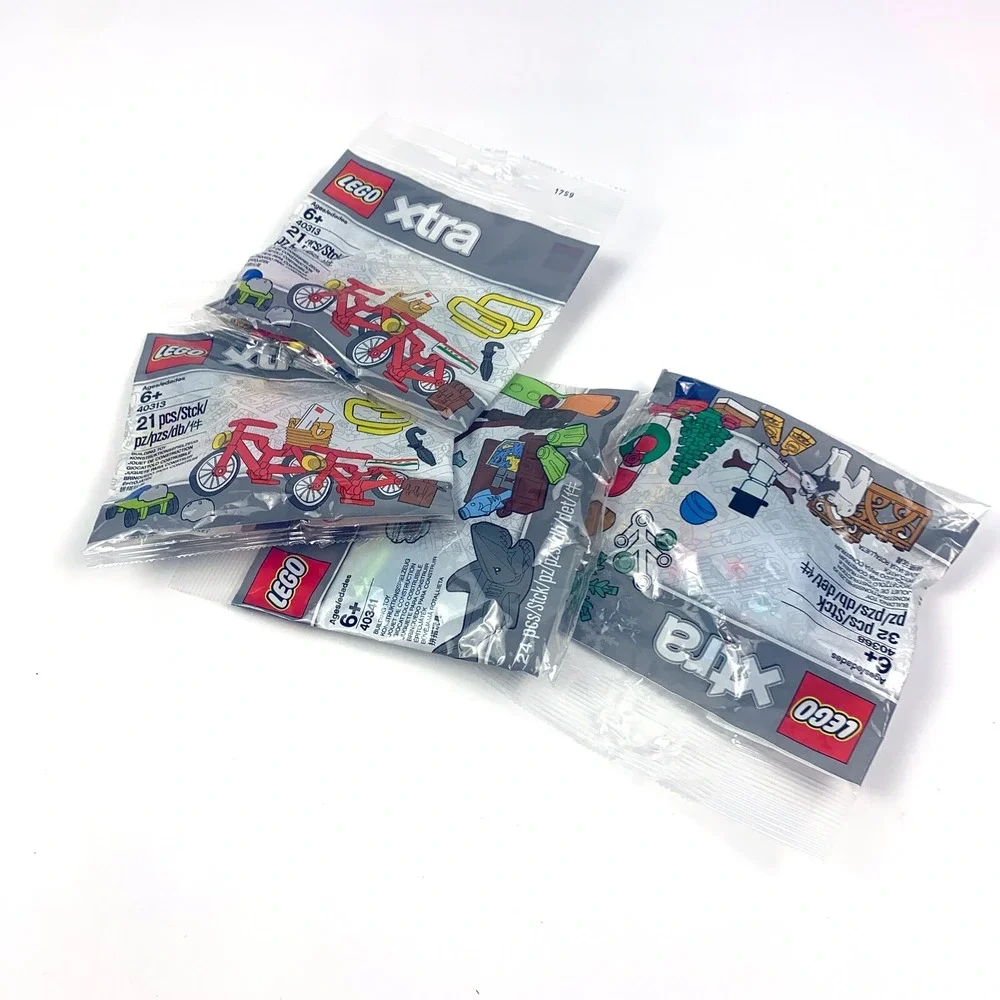 LEGO xtra 40313 x 2 Bike Pizza 40341 Shark Parrot 40368 Husky Snow Shoes Tree - Picture 3 of 11